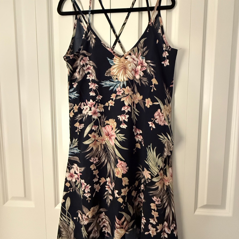 Tropical Floral Strappy Dress